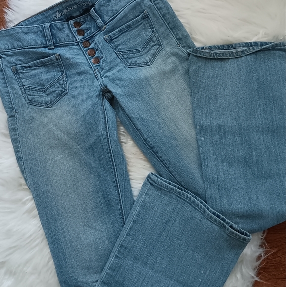 American Eagle Outfitters Jeans American Eagle Y2k Low Rise Patch